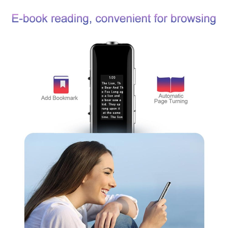 Q33 External Play MP3 Voice Control High Definition Noise Reduction Recording Pen, 32G, Support Password Protection & One-touch Recording, 32G