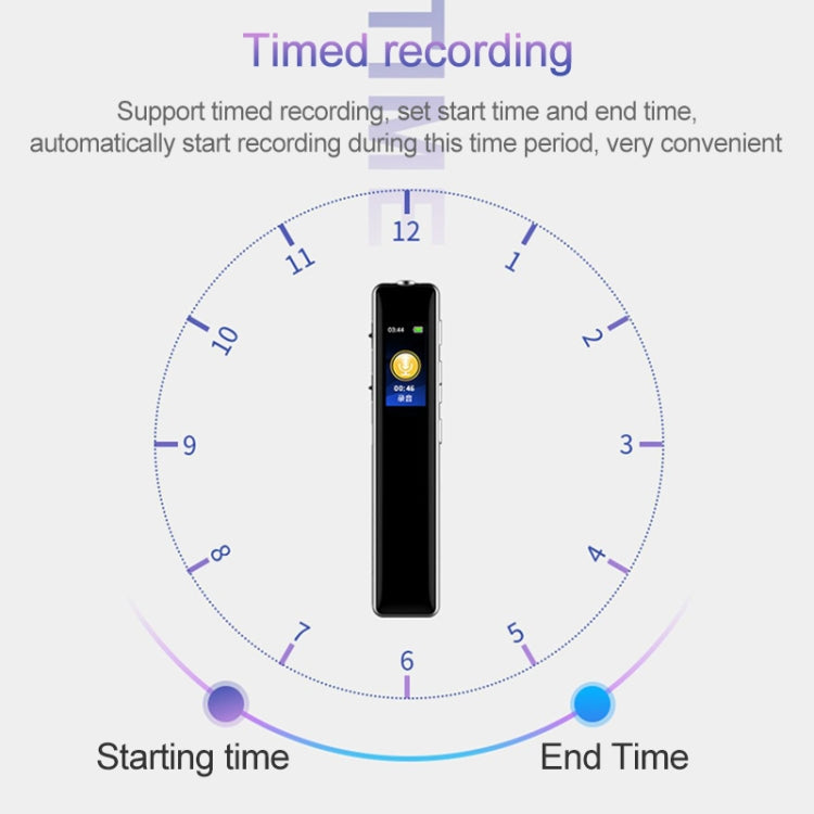 Q33 External Play MP3 Voice Control High Definition Noise Reduction Recording Pen, 32G, Support Password Protection & One-touch Recording, 32G