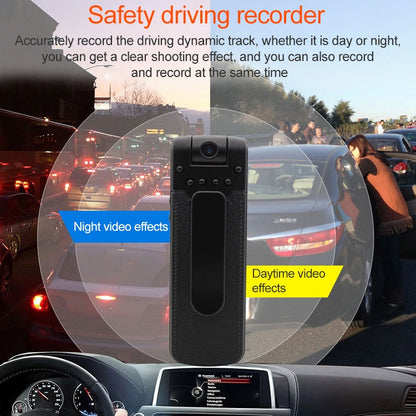B18 Back Clip Design 1080P HD Camera Recording Pen, Support Motion Detection / Infrared Night Vision /180 Degrees Rotation Camera / TF Card