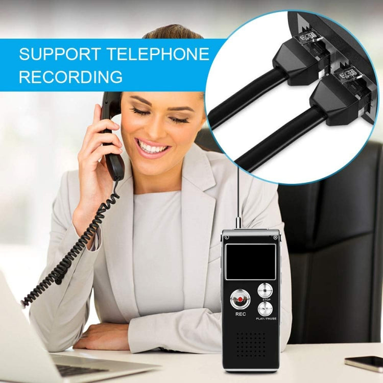 SK012 8GB Smart Noise Reduction HD Voice Recording Pen, Black 8GB