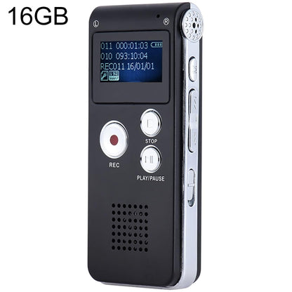 SK012 16GB Smart Noise Reduction HD Voice Recording Pen, Black 16GB