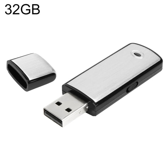 SK858 32GB Rechargeable Portable U-Disk Meeting Voice Recorder, 32GB