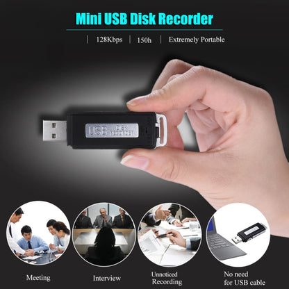 SK868 32GB Rechargeable Portable U-Disk Voice Recorder, 32GB