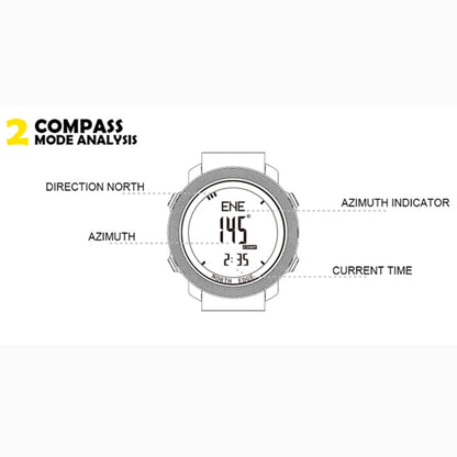 NORTH EDGE Multi-function Waterproof Outdoor Sports Electronic Smart Watch, Support Humidity Measurement / Weather Forecast / Speed Measurement, Style: Nylon Strap, Nylon Strap