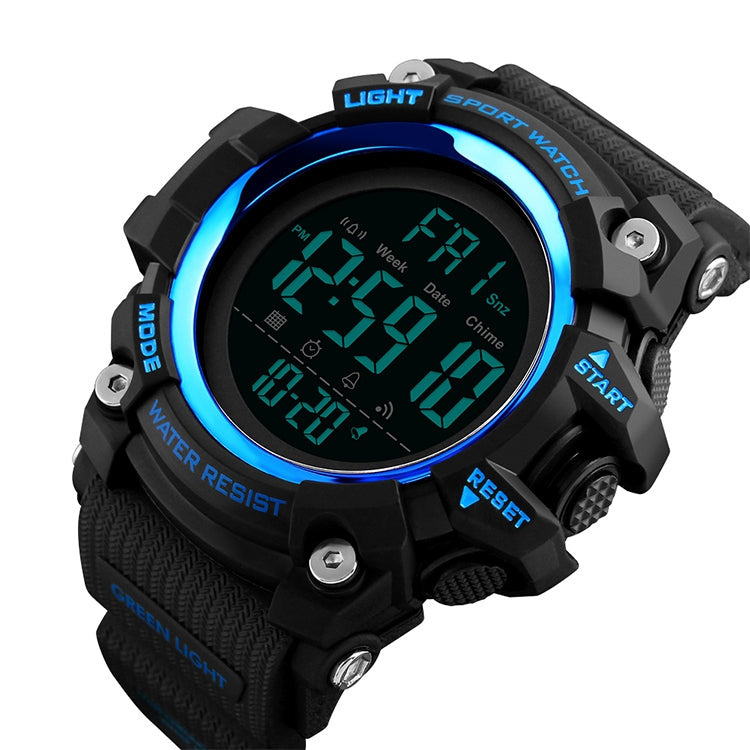SKMEI 1384 Multifunctional Men Outdoor Fashion Noctilucent Waterproof LED Digital Watch