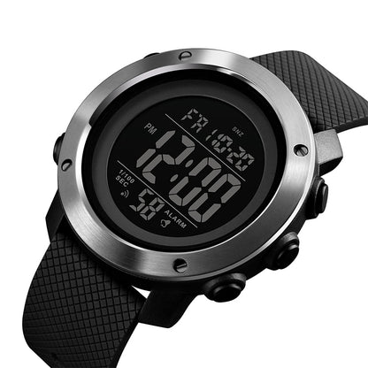 SKMEI 1416 Multifunctional Outdoor Fashion Noctilucent Waterproof Steel Ring Digital Watch, Steel Ring, 1416 Steel Ring