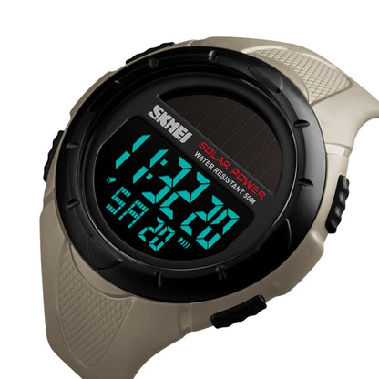 SKMEI 1405 Fashion Solar Power Outdoor Sports Watch Multifunctional 50m Waterproof Men Digital Watch