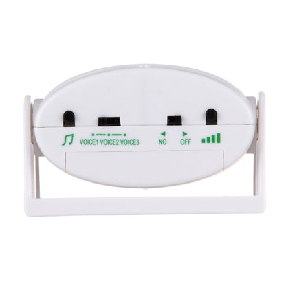 5301 Wireless Infrared Motion Sensor Welcome Alarm Intelligent Greeting Warning Doorbell, IR Distance: 10m, 5301 White