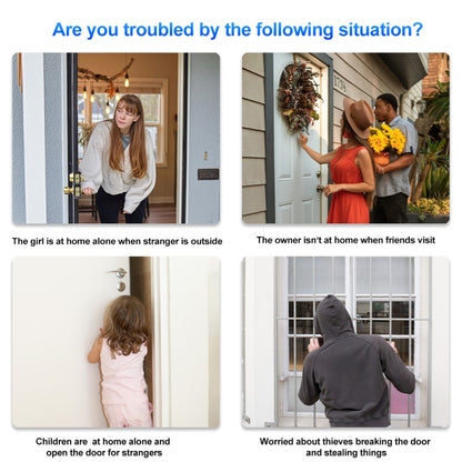 SriHome DH002 4.0 Million Pixels Smart WiFi Video PIR Visual Doorbell, Support Video Two-way Voice