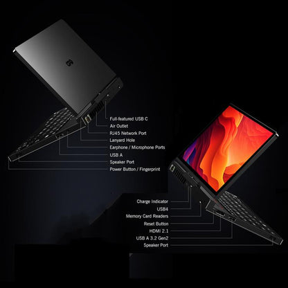GPD Pocket 4 Handheld Gaming PC, 32GB+2TB, 8.8 inch Windows 11 Home AMD Ryzen AI 9 HX 370, EU Plug, Ryzen AI9 32GB+2TB