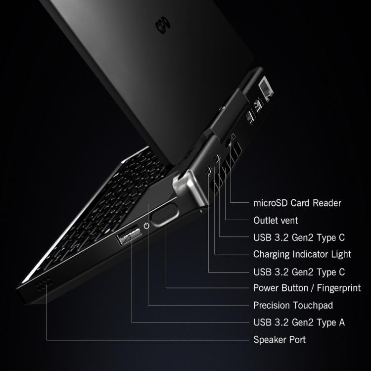 GPD MicroPC 2 Handheld Gaming PC, 16GB+512GB, 7 inch Windows 11 Pro Intel Processor N250, US Plug, WMC2573AU, WMC2573EU, WMC2573UK, WMC2573US
