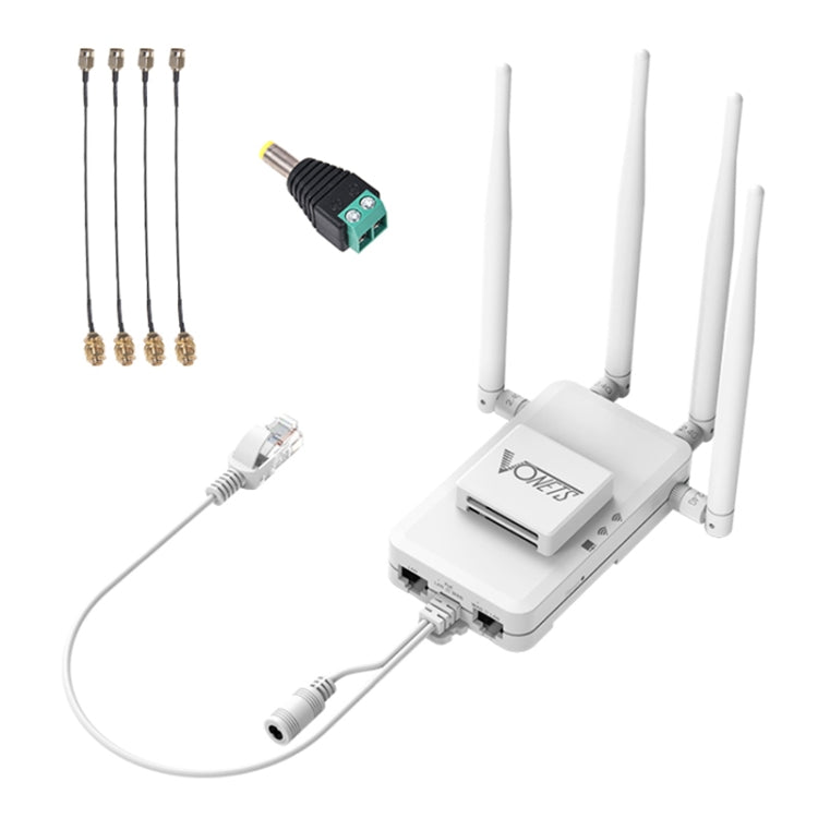 VONETS VAR600-H 600Mbps Wireless Bridge WiFi Repeater, With 4 Antennas + DC Adapter Set, With 4 Antennas + DC Adapter Set