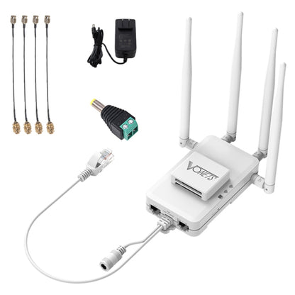 VONETS VAR600-H 600Mbps Wireless Bridge WiFi Repeater, With Power Adapter + DC Adapter Set, With Power Adapter + 4 Antennas + DC Adapter Set