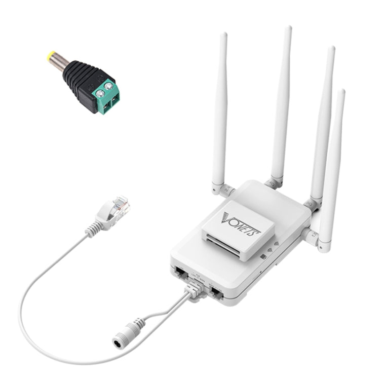 VONETS VAR1200-H 1200Mbps Wireless Bridge External Antenna Dual-Band WiFi Repeater, With DC Adapter Set, VAR1200-H With DC Adapter Set
