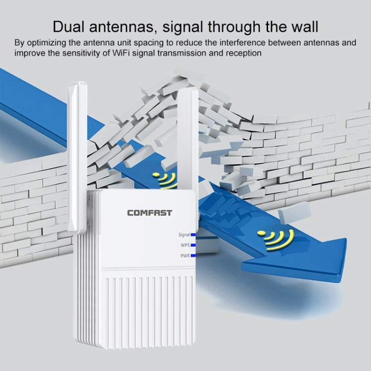 COMFAST CF-N300 300Mbps Wireless WIFI Signal Amplifier Repeater Booster Network Router with 2 Antennas, CF-N300