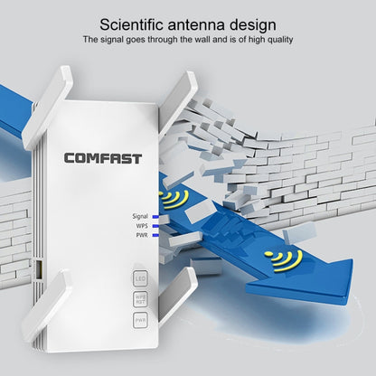 COMFAST CF-AC2100 2100Mbps Wireless WIFI Signal Amplifier Repeater Booster Network Router with 4 Antennas, UK Plug, CF-AC2100, EU Plug, CF-AC2100, UK Plug