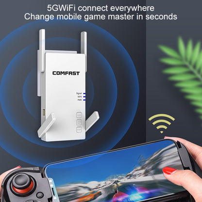 COMFAST CF-AC2100 2100Mbps Wireless WIFI Signal Amplifier Repeater Booster Network Router with 4 Antennas, UK Plug, CF-AC2100, EU Plug, CF-AC2100, UK Plug