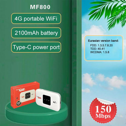 4G Mobile WiFi Portable SIM Card Router, Eurasian Version, Eurasian Version