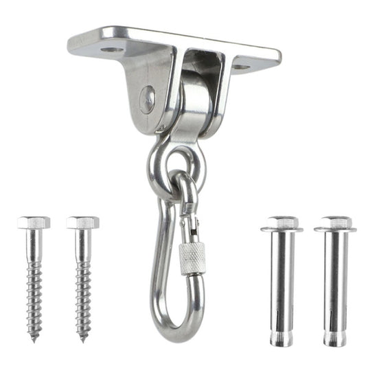 304 Stainless Steel Sandbag Buckle Ring Swing Fixed Holder, with Nut Carabiner, with Nut Carabiner