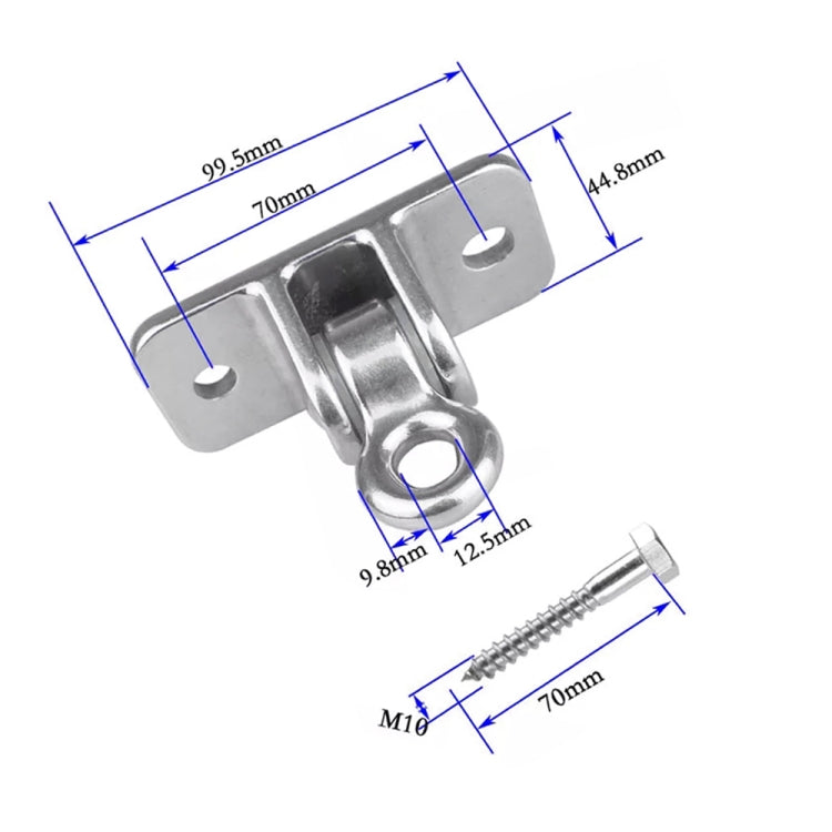 304 Stainless Steel Sandbag Buckle Ring Swing Fixed Holder, Self-tapping Bolt Version, Self-tapping Bolt Version
