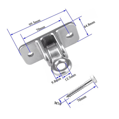 304 Stainless Steel Sandbag Buckle Ring Swing Fixed Holder, Self-tapping Bolt Version, Self-tapping Bolt Version