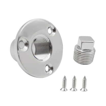316 Stainless Steel Yacht Outlet Drain Valve with Screw, Yacht Outlet Drain Valve