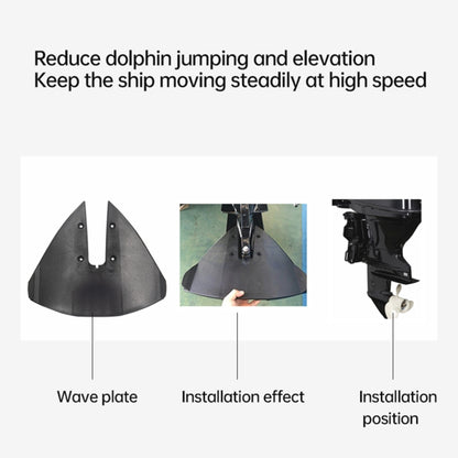 Outboard Motor Wave Pressure Board Sliding Wing Tail for 15 to 300HP Outdrive Stabilizer, For 15 to 300HP Outdrive Stabilizer