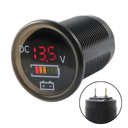12 / 24V Car / Boat Battery Measurement Meter 5-30V Voltage and Electricity Meter, 5-30V Voltage and Electricity Meter