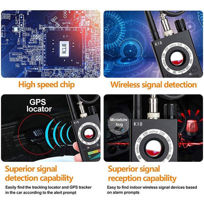 K18 Anti-sneak Sneak Shot Wireless GPS Detector Wireless Signal Detector, K18