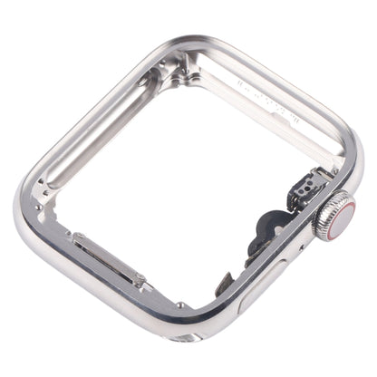 For Apple Watch Series 5 44mm LTE Stainless Steel Middle Frame Bezel Plate with Crown Spin Axis Flex Cable, For Apple Watch Series 5 44mm LTE(Stainless Steel)