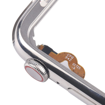 For Apple Watch Series 5 44mm LTE Stainless Steel Middle Frame Bezel Plate with Crown Spin Axis Flex Cable, For Apple Watch Series 5 44mm LTE(Stainless Steel)