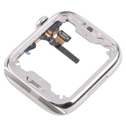 For Apple Watch Series 7 / 8 / 9 45mm LTE Stainless Steel Middle Frame Bezel Plate with Crown Spin Axis Flex Cable, For Apple Watch Series 7 / 8 / 9 45mm LTE(Stainless Steel)