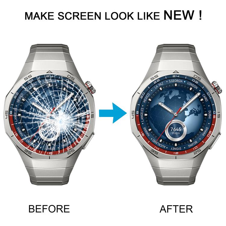 For Huawei Watch GT 5 Pro 46mm Original Sapphire Material Front Screen Outer Glass Lens, For Huawei Watch GT 5 Pro 46mm(Original,Black), For Huawei Watch GT 5 Pro 46mm(Original,Silver)