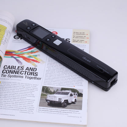 iScan02 WiFi Double Roller Mobile Document Portable Handheld Scanner with LED Display,  Support 1050DPI  / 600DPI  / 300DPI  / PDF / JPG / TF, WiFi iScan02 Black, WiFi iScan02 White