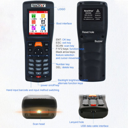 NEWSCAN NS8103T Two-dimensional Wireless Barcode Scanner Collector, NS8103T