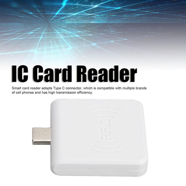 Type-C 13.56MHz RFID IC Card 14443A RFID Phone Reader, Type-C 13.56MHz