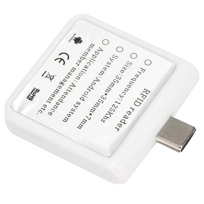 Type-C 125K RFID OTG Imitation Keyboard Phone Reader, Type-C 125K