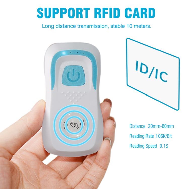 125KHz IC Card Reader Bluetooth RFID 1D/2D Code Scanning Access Control Key, 13.56Mhz