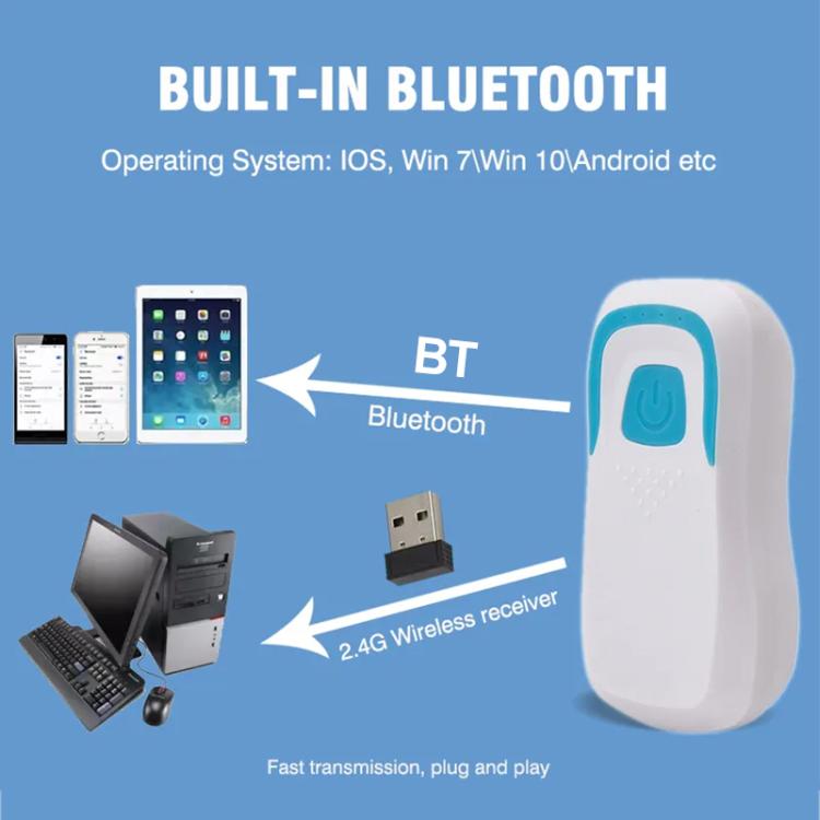 125KHz IC Card Reader Bluetooth RFID 1D/2D Code Scanning Access Control Key, 13.56Mhz