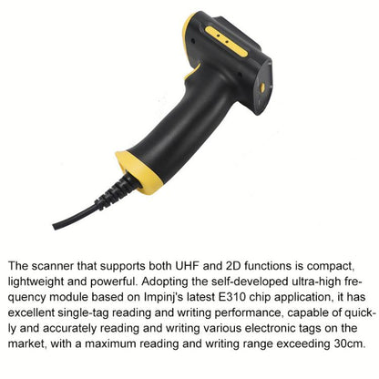 UHF RFID Handheld Card Reader Cash Register Settlement Scanner, Style: USB, USB