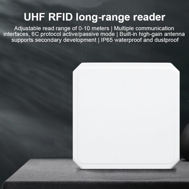 UHF RFID Long Range Integrated Reader with Built-in 9dBi Antenna, Style: Standard, Standard