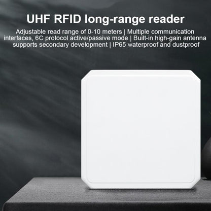 UHF RFID Long Range Integrated Reader with Built-in 9dBi Antenna, Style: Standard, Standard