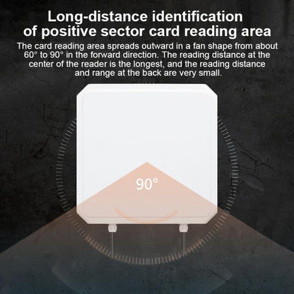 UHF RFID Long Range Integrated Reader with Built-in 9dBi Antenna, Style: Standard, Standard