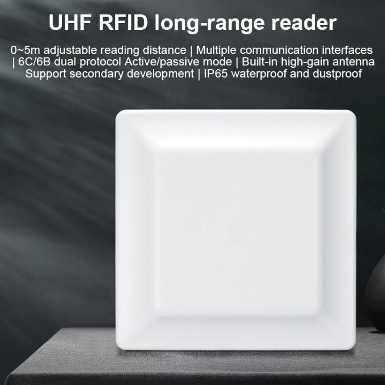 UHF Middle Range RFID Integrated Reader Identification Distance 0-5m, Style: Standard, Standard