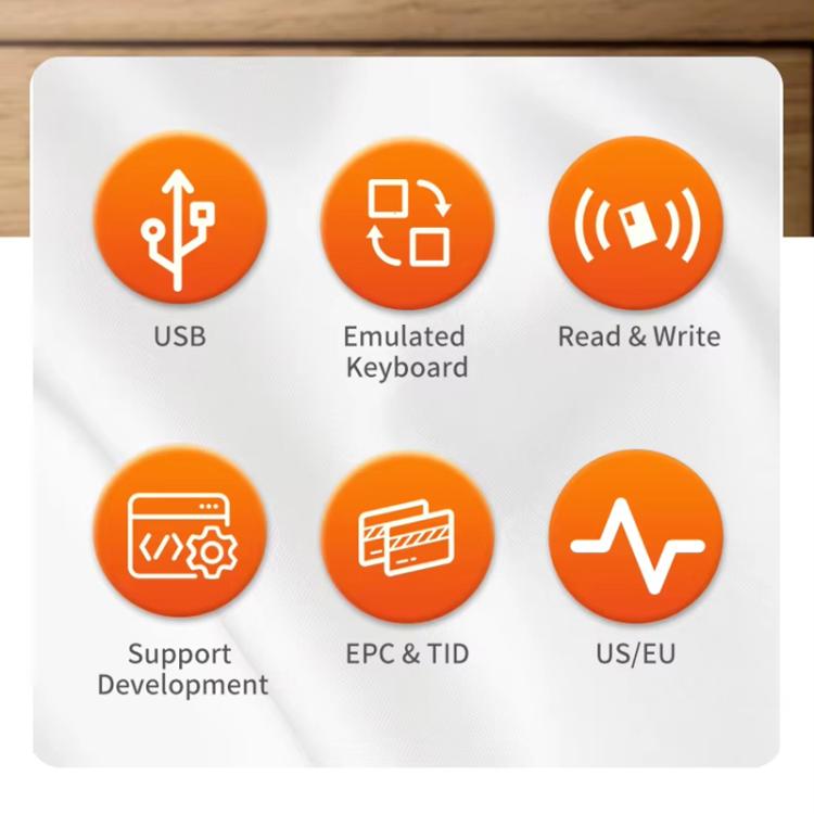 UHF RFID Desktop Reader / Writer Dual-Mode Output Electronic Tag Writer, UHF RFID Desktop Reader