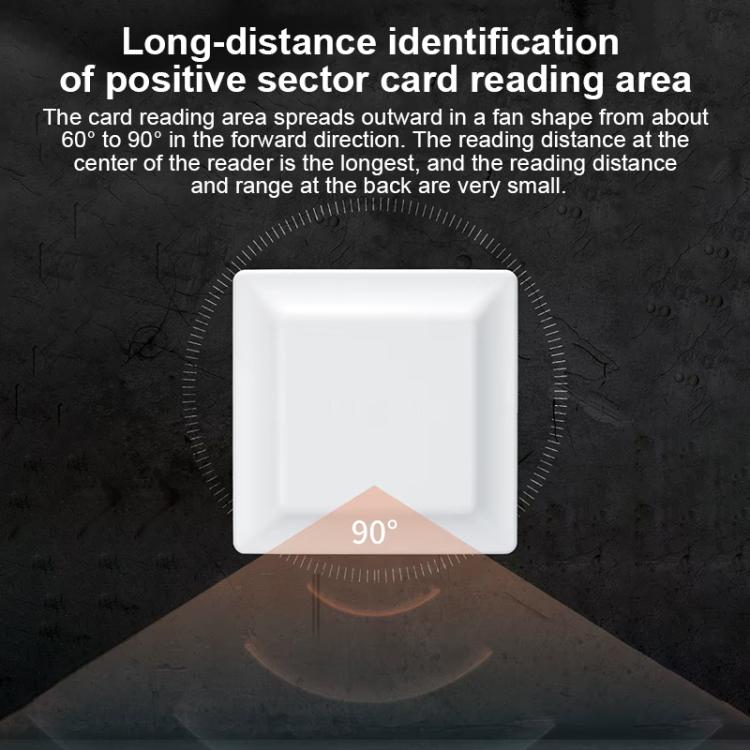 UHF Electronic Tag Identification RFID Reader / Writer 7dbi Antenna Integrated Reader, Style: USB Virtual Port, USB Virtual Port