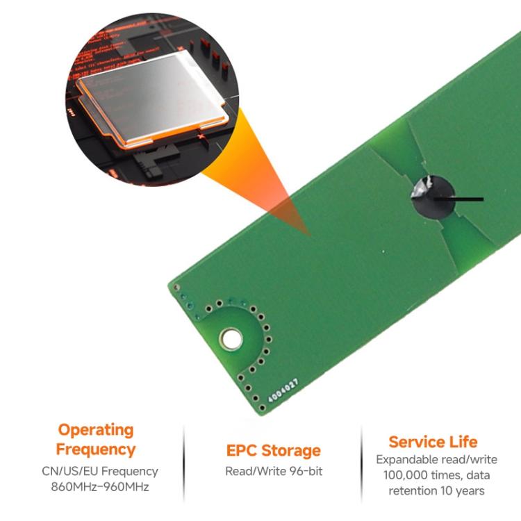 4-Channel UHF RFID Reader Writer with Antenna, MODBUS Passive Temperature Sensor Reader for Electric Power Monitoring, RFID Reader with Antenna