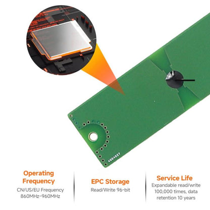 4-Channel UHF RFID Reader Writer with Antenna, MODBUS Passive Temperature Sensor Reader for Electric Power Monitoring, RFID Reader with Antenna