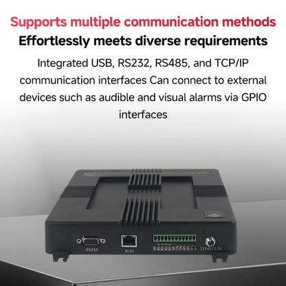 4-Channel RFID Reader / Writer with Impinj E710 Module, Fixed UHF Industrial Long-Range Reader for Warehouse Management, 4-Channel RFID Reader