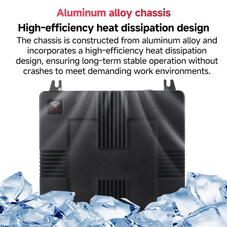 4-Channel RFID Reader / Writer with Impinj E710 Module, Fixed UHF Industrial Long-Range Reader for Warehouse Management, 4-Channel RFID Reader